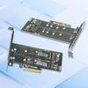Высокоскоростная карта-конвертер PCIe на 2 порта два M.2 NVME M Key, технология печатных плат для стабильной передачи данных