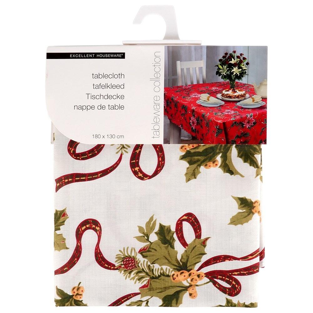 Stain-resistant Christmas tablecloth 180x130 cm