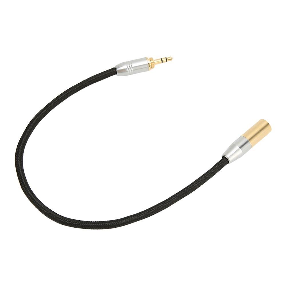3 Pin Connector Professional Audio Cable 3.5mm to Mini XLR Adapter Professional Audio
