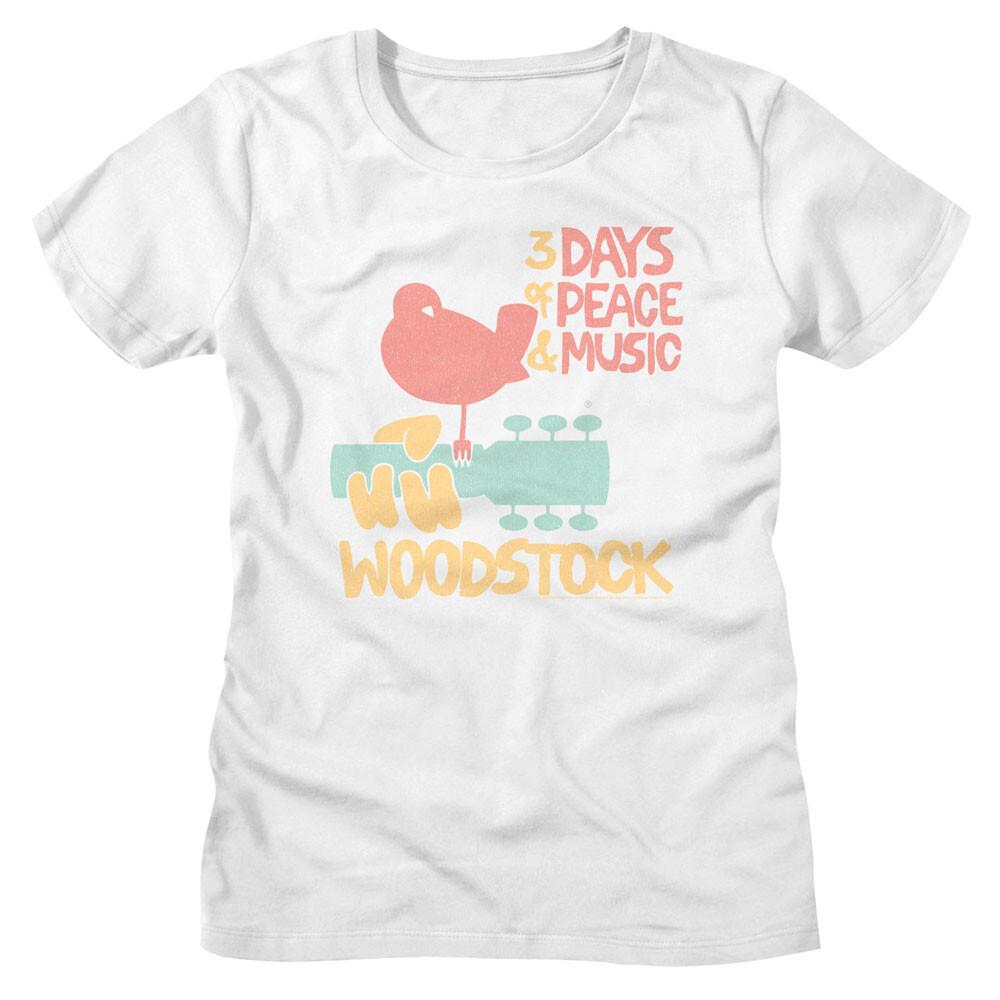 Woodstock Pastel Color 3 Days Of Peace & Music Women's T Shirt Rock & Soul Music Unisex T-Shirt
