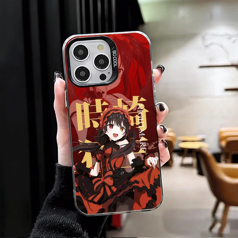 Date A Live Токисаки Куруми Мягкий чехол для телефона для iPhone 15 16 17 Pro Max 17Air 16E 14 Plus 13 12 Mini Ударопрочная задняя крышка