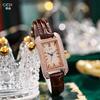 Genuine Women'S Fashion Small Square Disc Full Of Diamonds, Niche Belt, Gypsy Star Quartz Waterproof Watch