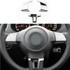 Подходит для Volkswagen VW Tiguan 2010-2015 Touran Passat 2011-2015 ABS хромированный руль блестящий чехол наклейки для салона автомобиля