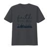 Faith Can Move Mountains Christian Spiritual Religious Quote Womens T Shirt White X Large vintage Washed Stretched homme Soft
