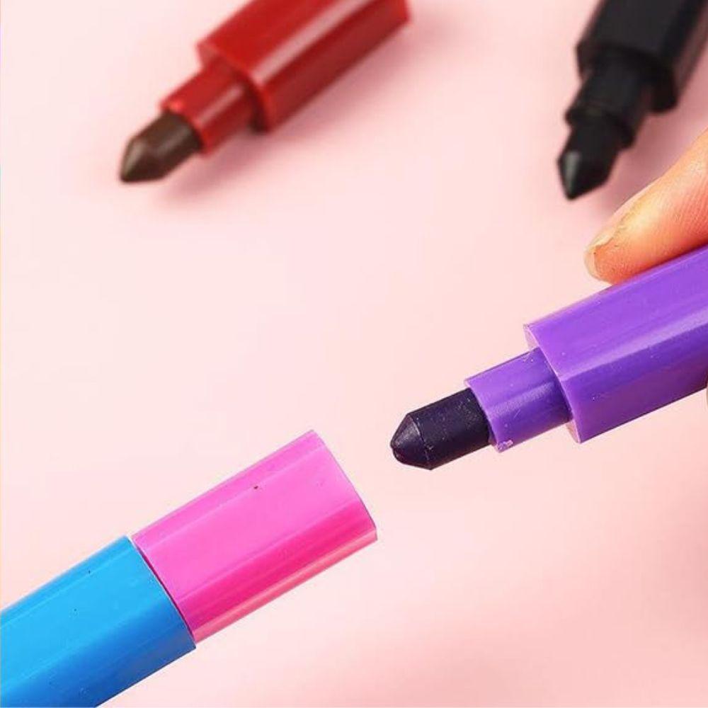 1/3/5pcs 12 Colors Buildable Crayons Rainbow Creative Stackable Coloring Oil Painting Stick Cute Prize Student Stationery YMY