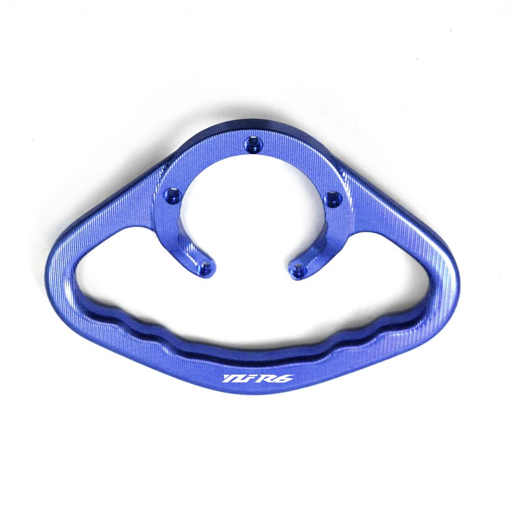 Motorcycle Universal CNC Passenger Handle Grip Hand-Held Gas Fuel Tank Armrest Handgrips For Yamaha YZF-R6 YZF R6 YZFR6 All Year