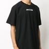 Off-White Черная мужская футболка с коротким рукавом и принтом OMAA038E20JER0011001
