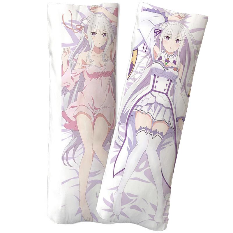 Японское аниме ре:Zero Starting Life in Another World Rem Emilia Dakimakura Otaku Чехлы для подушек Fullbody Пледы Наволочки Подарок