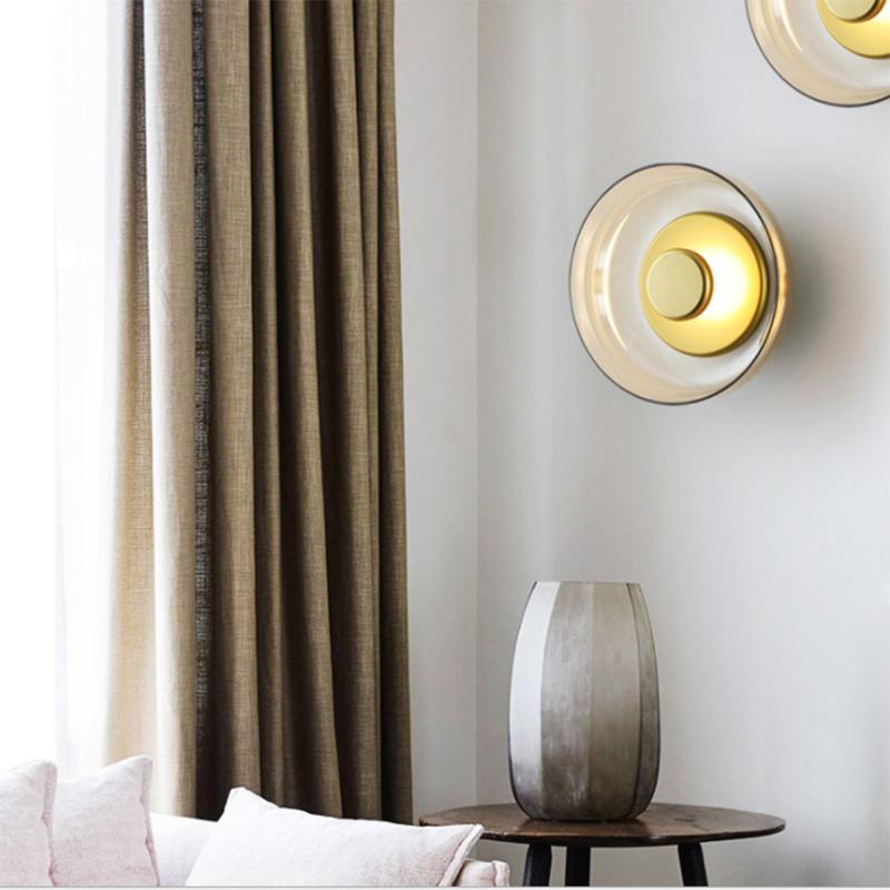 Glass Wall Lamp For Living Room Bedroom Night Sofa Next To Cabinet Model Bedroom Decorative Kinkiet