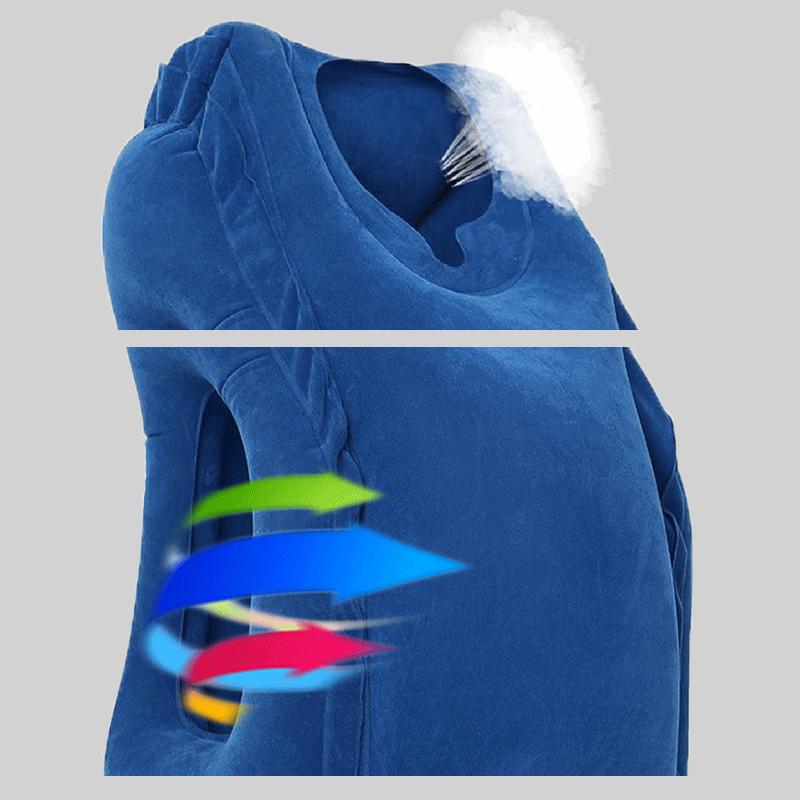 Inflatable Travel Pillow Office Nap Pillow Airplane Flight Outdoor Sleeping Bag Train Pillow Sleepf Portable Cushion Neck Pillo