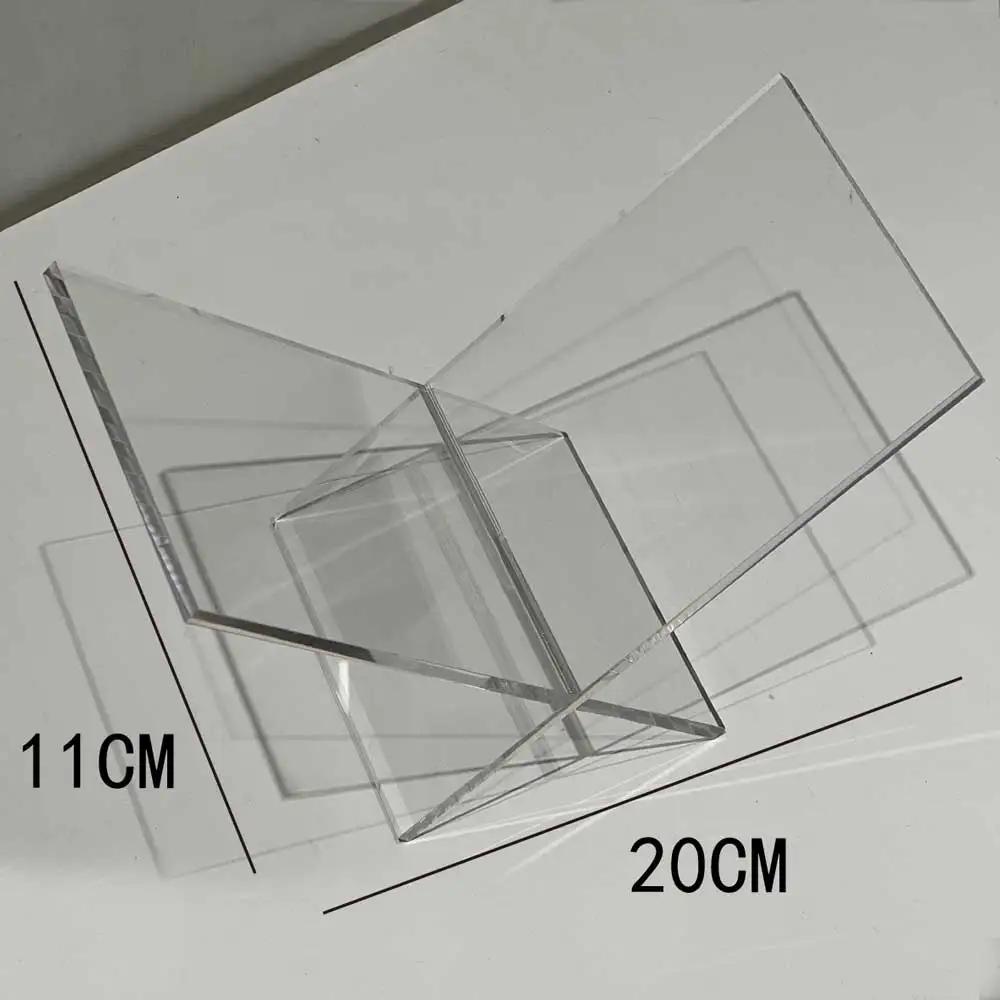 Прозрачная акриловая подставка для книг в стиле ар-деко, простая настольная подставка для хранения журналов, подставка для демонстрации книг