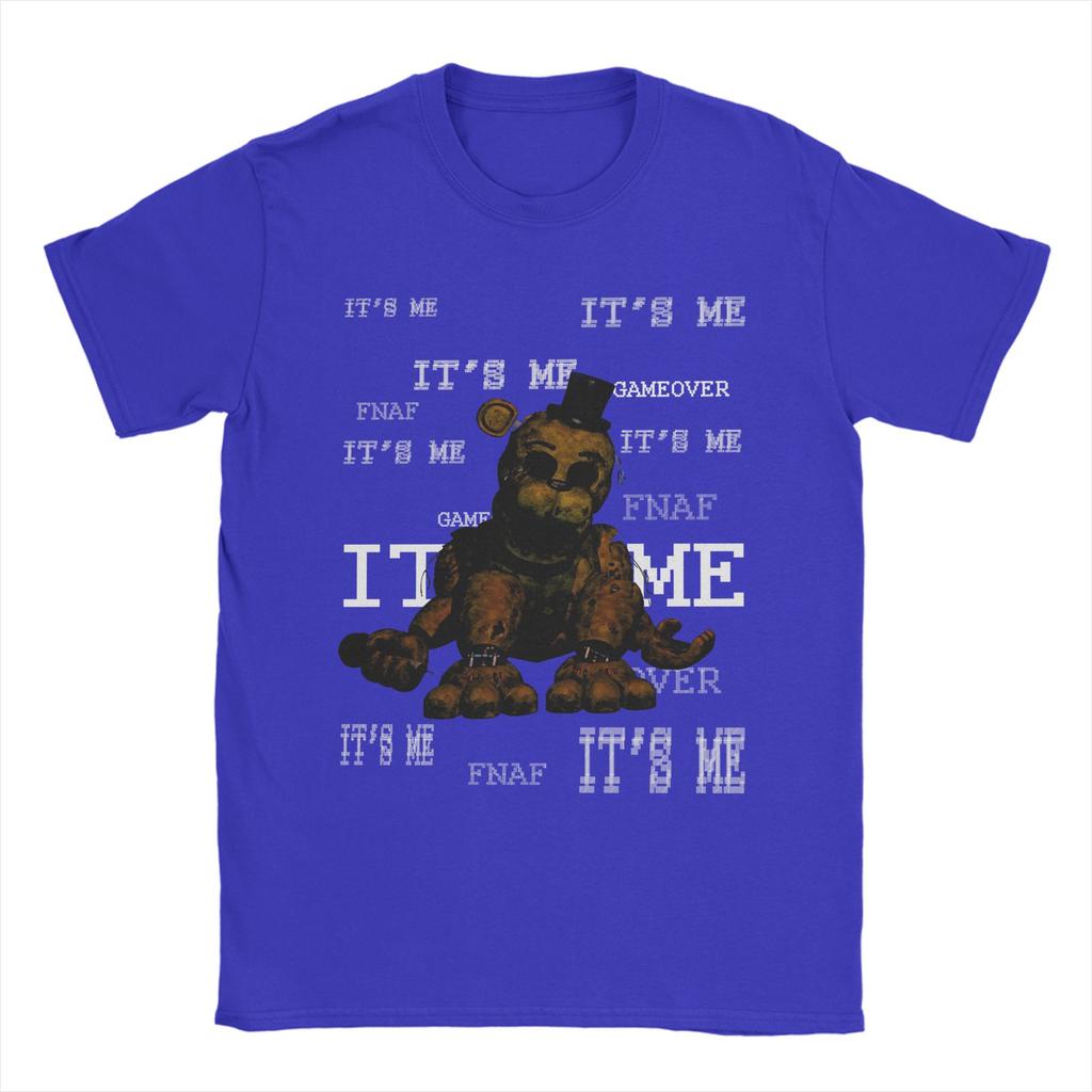 Men ITS ME golden Freddyed Bonnie Game T Shirt Cotton Tops Vintage Short Sleeve Round Neck Tee Shirt Graphic Printed TShirt