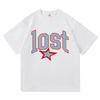 Mgk Lost Americana Album TShirt Song Cliche Retro UnisexWomen Clothing Harajuku High Quality Clothes Vintage Cotton TShirts