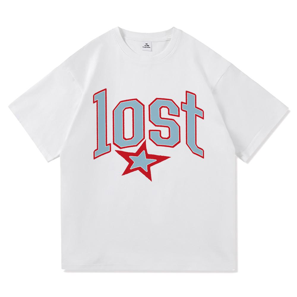 Mgk Lost Americana Album TShirt Song Cliche Retro UnisexWomen Clothing Harajuku High Quality Clothes Vintage Cotton TShirts