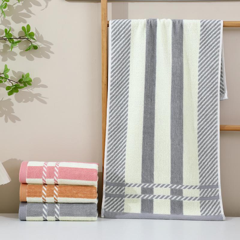 1 PC Towel Cotton Towel Thickened Household Adult Quick-drying Absorbent Wash Face Bath with Pure Cotton Towel Multipurpose Use Absorbent Towels