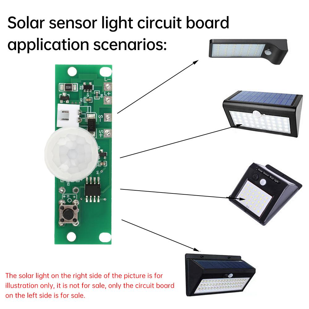 3.7V DIY Solar Light Circuit Board Control Sensor Module Infrared Human Body Induction Solar Light Lamp Control Switch Module
