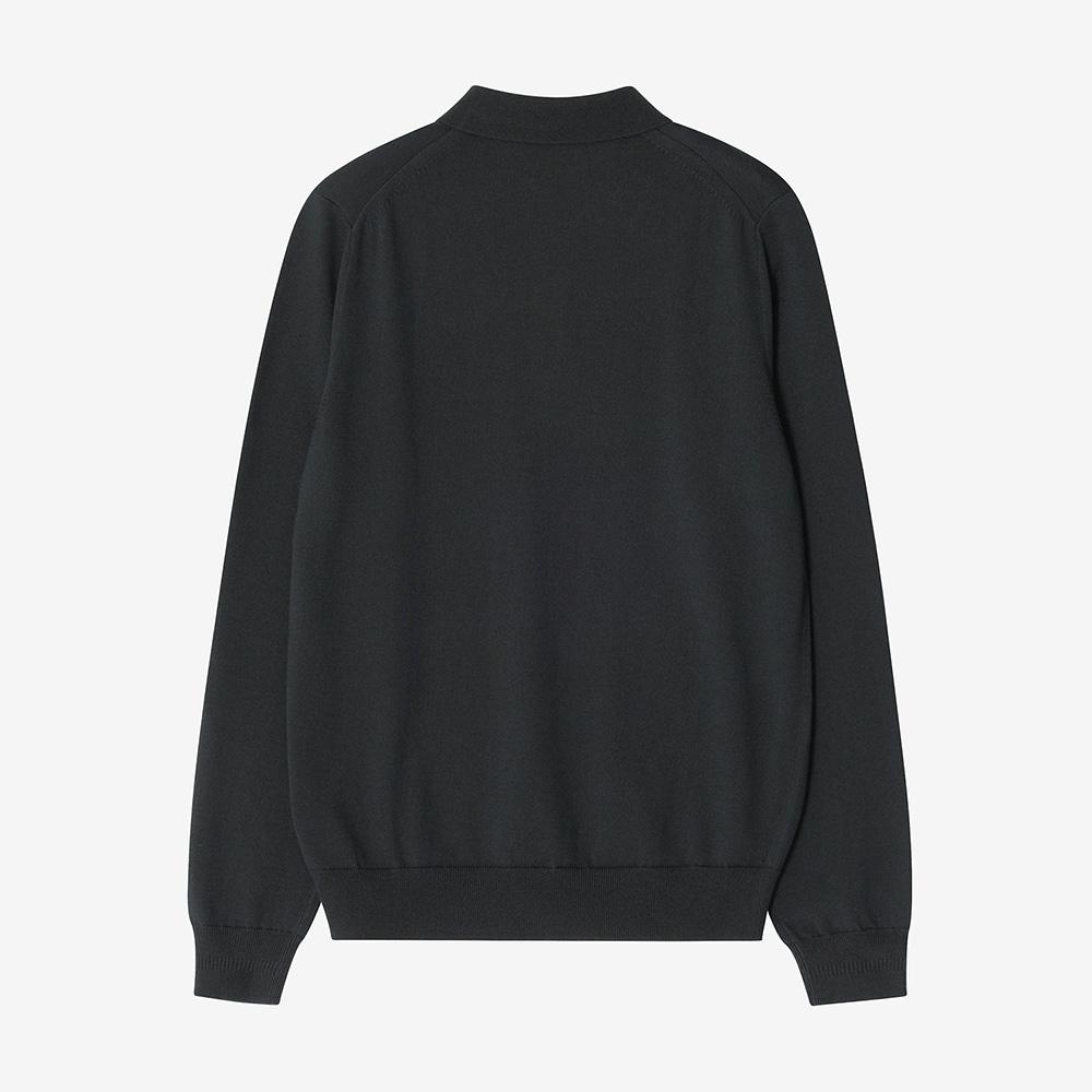 FRED PERRY [Sharp] Long Sleeve Classic Knit Shirt - Night Green Afpm2434535-T61