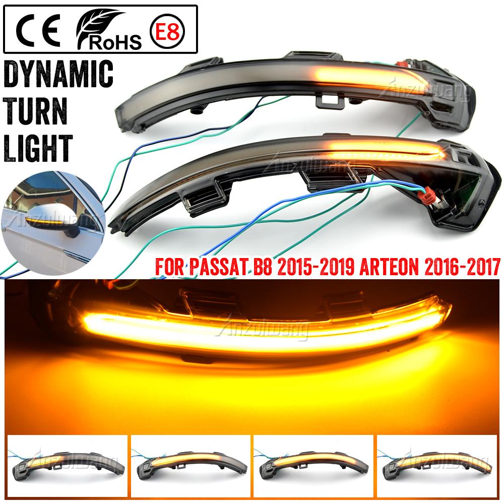 Superb LED Blinker Dynamic Turn Signal Light Side Rear-View Mirror Light For Volkswagen For VW Passat B8 2015- For