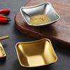1/2/3 Grids Stainless Steel Seasoning Dish Korean Metal Barbecue Sauce Dipping Dish Plate BBQ Restaurant Kitchen Tableware