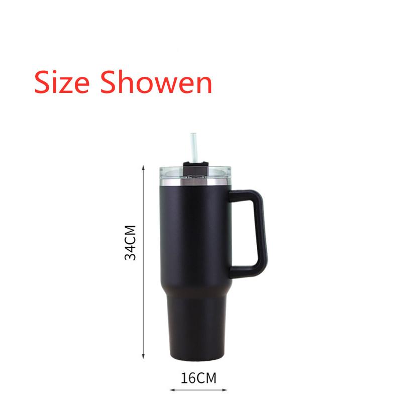 40 унций блестящая пустая сублимационная мерцающая голографическая радужная кружка с изоляцией и ручкой, чашка с ручкой автомобиля