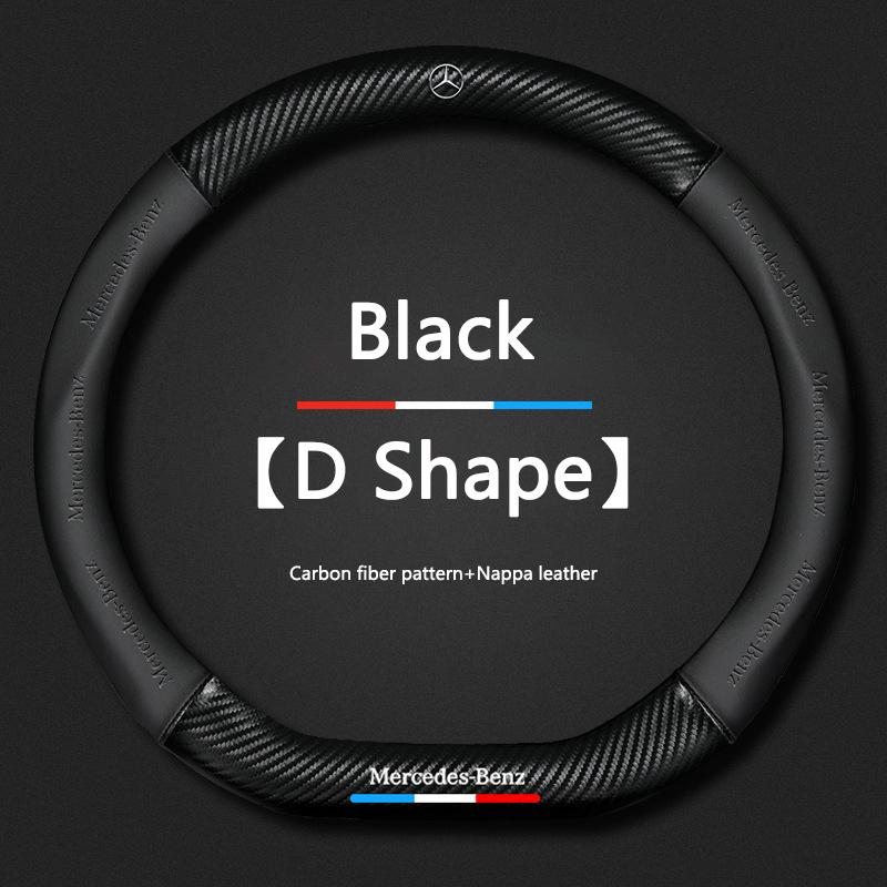 MEA4 Carbon fiber Car Steering Wheel Cover For Benz E Class S C A Glc Suv Eqc Gle Gla Eqe Amg Eq C63 E63 W204 W205 W203 Maybach V Eqv