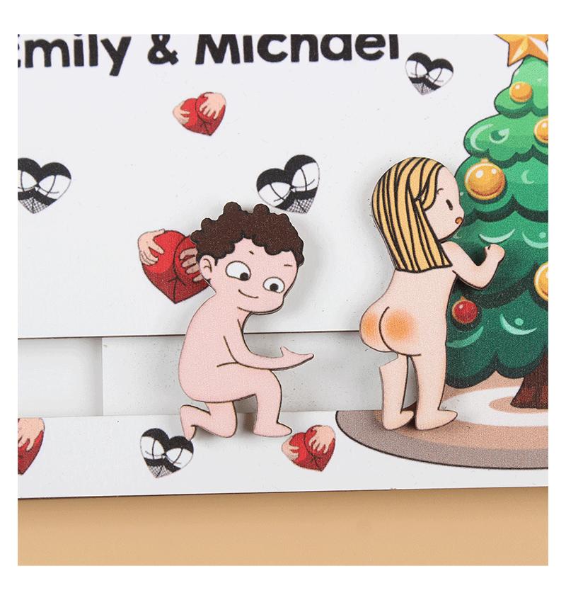 Новый рождественский мультяшный кулон-прикол, кулон для украшения елки, подарок на День святого Валентина