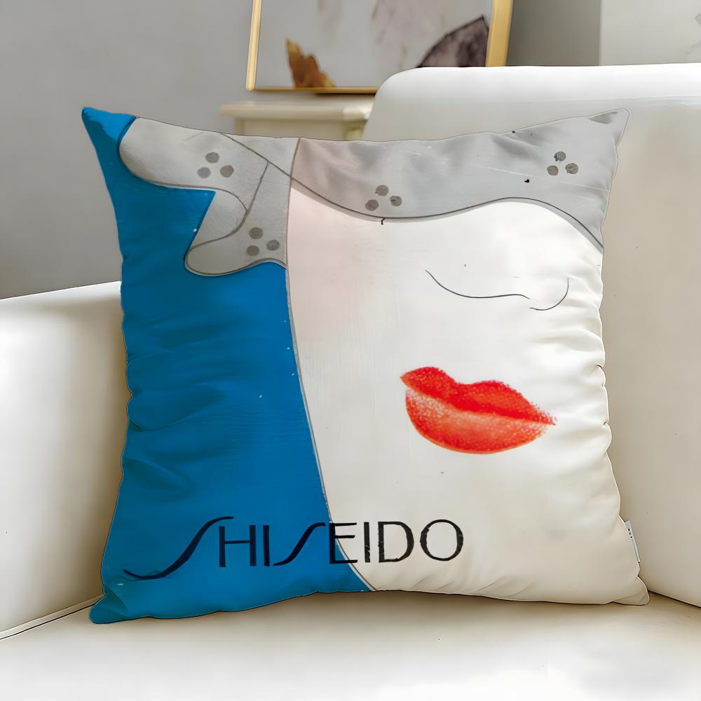 Классический бренд уходовой косметики Shiseido Чехол-наволочка для подушки Cushion Cover Soft & Easy-Wash – Универсальный для дивана, кровати, путешествий и офиса