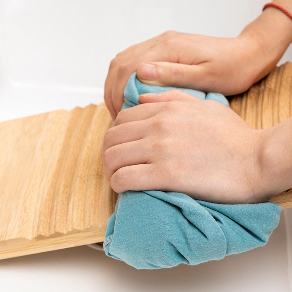 Главная Портативный бамбуковый утолщенный противоскользящий инструмент для чистки одежды Скрабборды Доска для стирки Стиральная доска