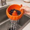 Halloween Window Decoration Swirl Bowl, Ghost Center Berry Wash with 360 Degree Rotating Vortex PLA Candy Bowl Spin Function, Fruit Strainer