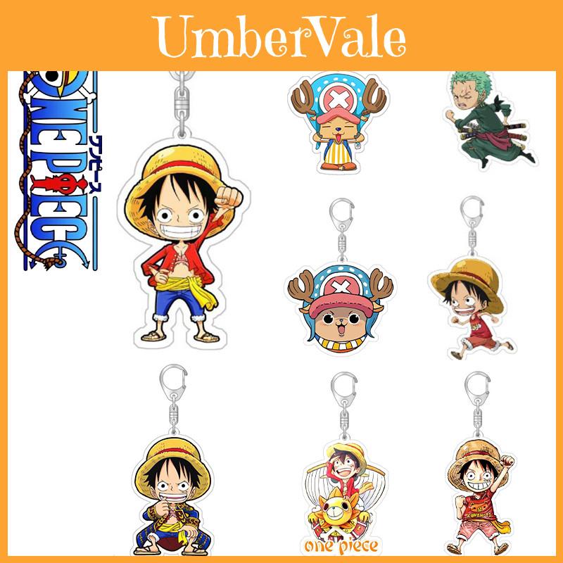 Милый Брелок-Игрушка Ключей с Персонажами One Piece Луффи Зоро Подвеска на Сумку Фигурки Кукла Подарок Для Детей