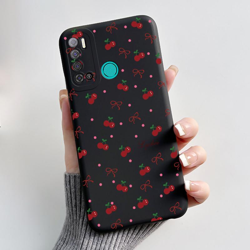 Для Tecno Pouvoir 4 Pro LC8 Чехол Эстетичный Милый Кот Ударопрочный Силиконовый Мягкий ТПУ Чехол Для Tecno Pouvoir 4 Чехол LC7 Оболочка Funda