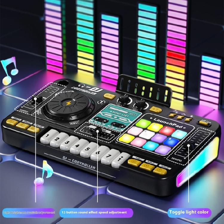 Детская образовательная DJ-станция для микширования Интерактивные звуковые панели Игрушка с записью голоса и созданием ритмов