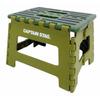 (CAPTAIN STAG) Folding Step Stool, Small, Green, UW-1512