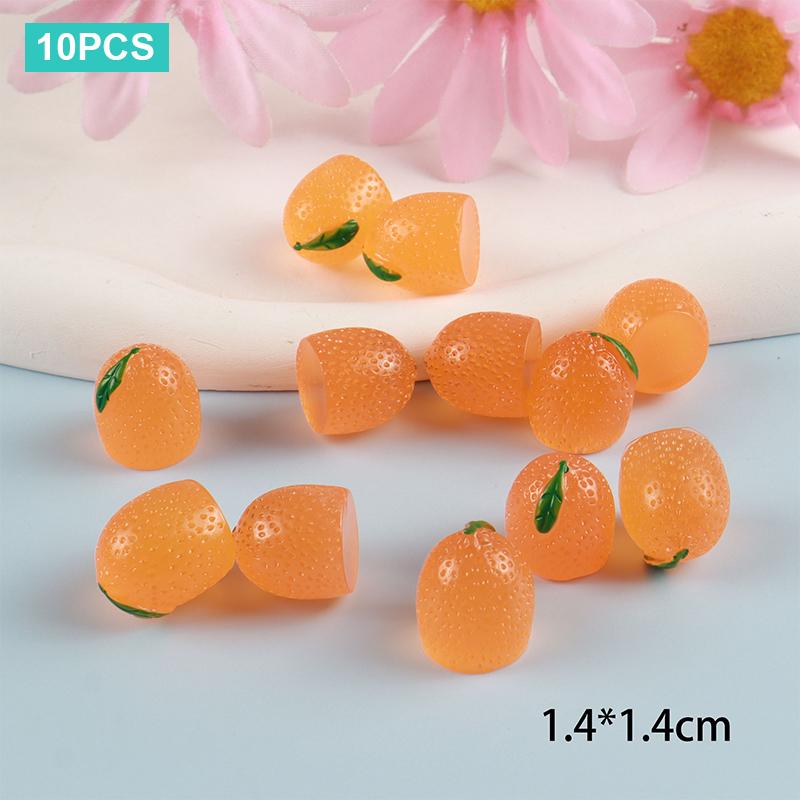 10 шт. мультяшные кавайные светящиеся мини-фигурки с имитацией фруктов настольные маленькие украшения креативные украшения своими руками аксессуары подарки