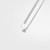 Ожерелье женское Four Leaf Grass Ocean Heart Blue Zircon Collar Chain Light Luxury Feel Universal New Style