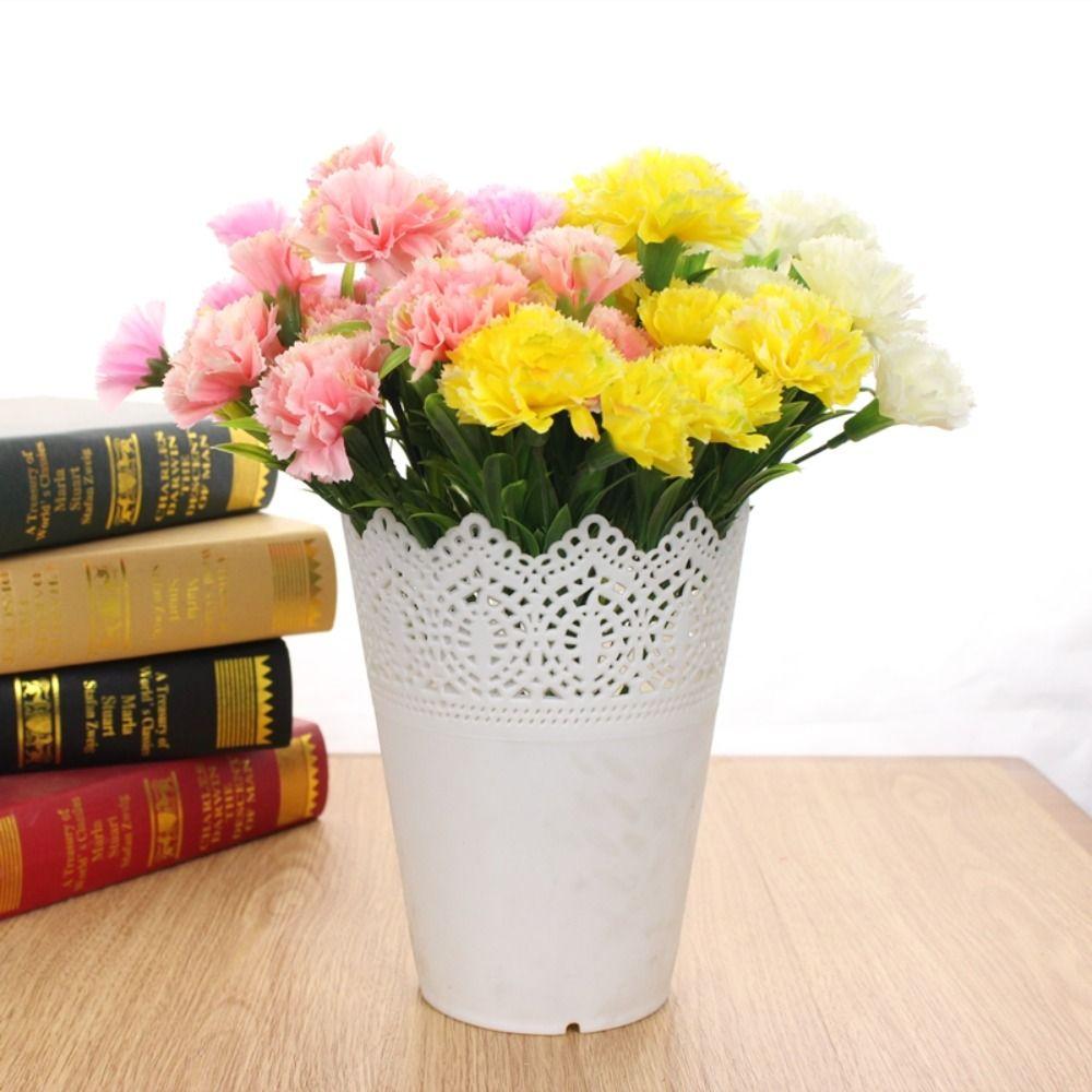 Шелковая искусственная гвоздика, устойчивая к ультрафиолетовому излучению, домашний свадебный декор, горячая распродажа, искусственный цветок