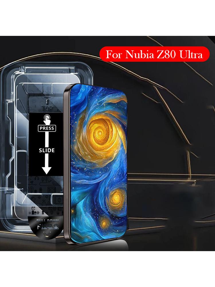 2 шт. Закаленное стекло для ZTE Nubia Z80 Ultra Пленка для установки без пыли Защитное стекло для ZTE NUBIA Z80 ULTRA