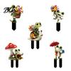 UV Printed Garden Art Cartoon Frog Stake, 2D Acrylic Cute Decoration, Waterproof 3D Effect Stake Outdoor Yard for Lawn Flower Bed Planter Decor