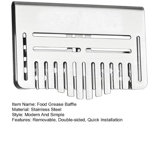 Аксессуары для сковороды из нержавеющей стали для Blackstone, жироуловитель, можно мыть в посудомоечной машине, двусторонняя жироулавливающая заслонка, сетка для еды, крышка вратаря, кухонные гаджеты