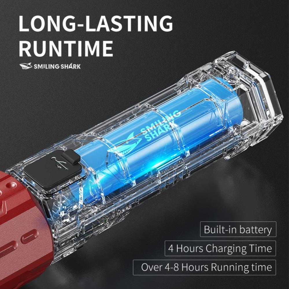 Strong Light Telescopic Zoom  Torch Digital Display Emergency Work Light  Hiking