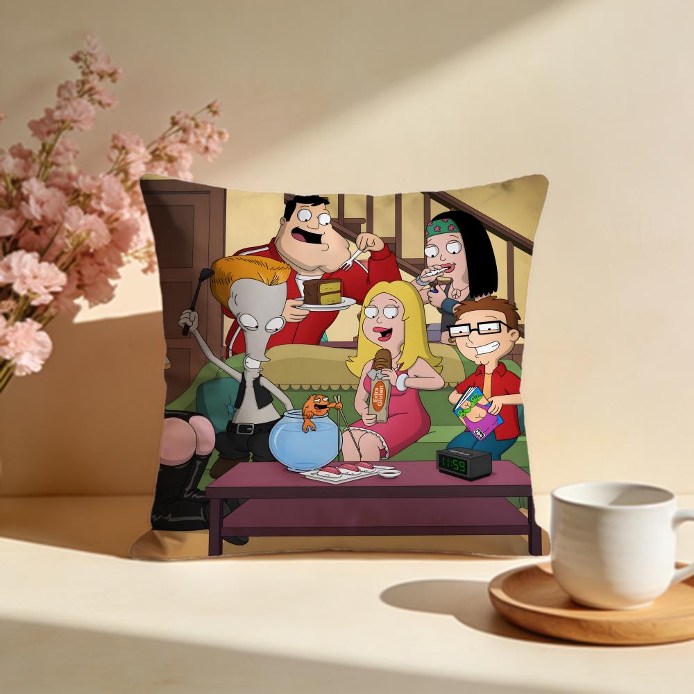 Fashion AAmerican Dadful Cushion Cover Stylish Washable Pillow Cover Ideal for Couch Bedroom Car Decoration