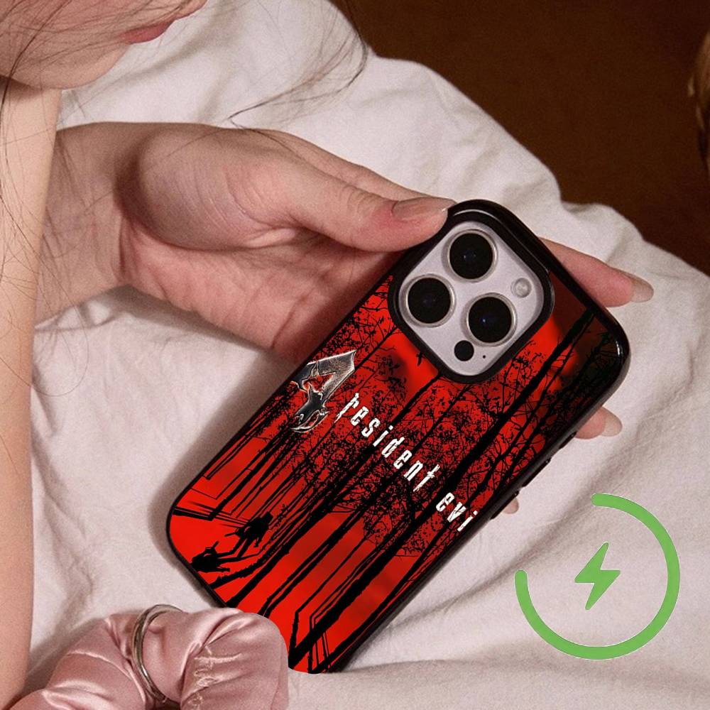 Game R-Resident-es Evil-es Magnetic Charging Cover Phone Case For IPhone 17 16 14 13 12 11 15 Pro Max For Magsafe Wireless
