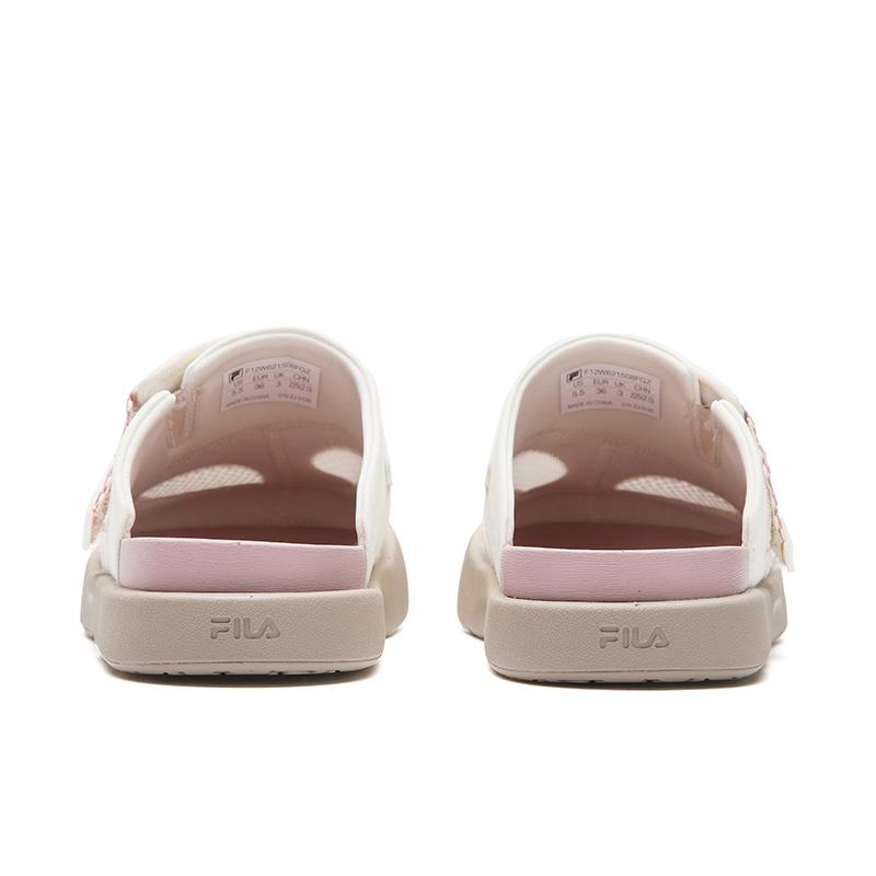 Fila Женские закрытые тапочки SMILA Молочно-белый/Сиреневый F12W621508FGZ