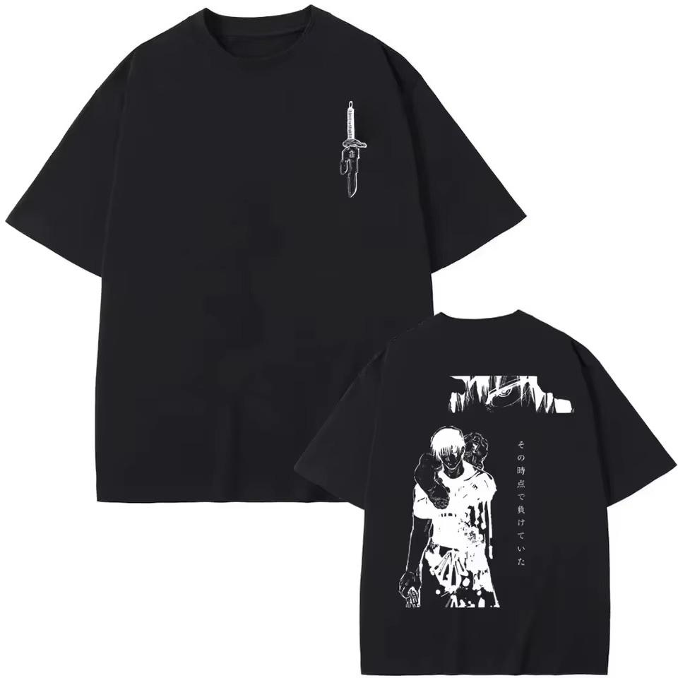 Japanese Anime Fushiguro Toji pure Cotton T-shirt Men Women Fashion Manga Streetwear Tshirt Tops Autumn and winter innerwear