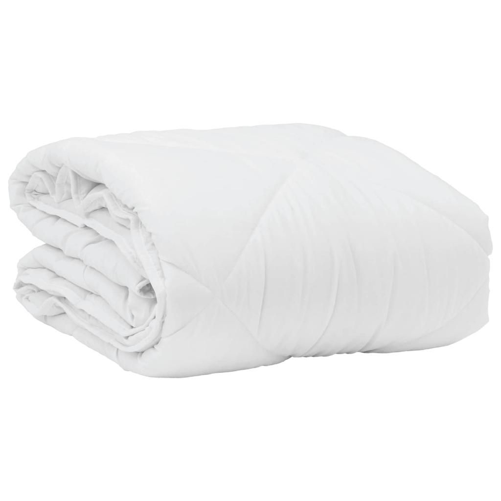 Summer Duvet with Pillow 2 pcs White Microfiber