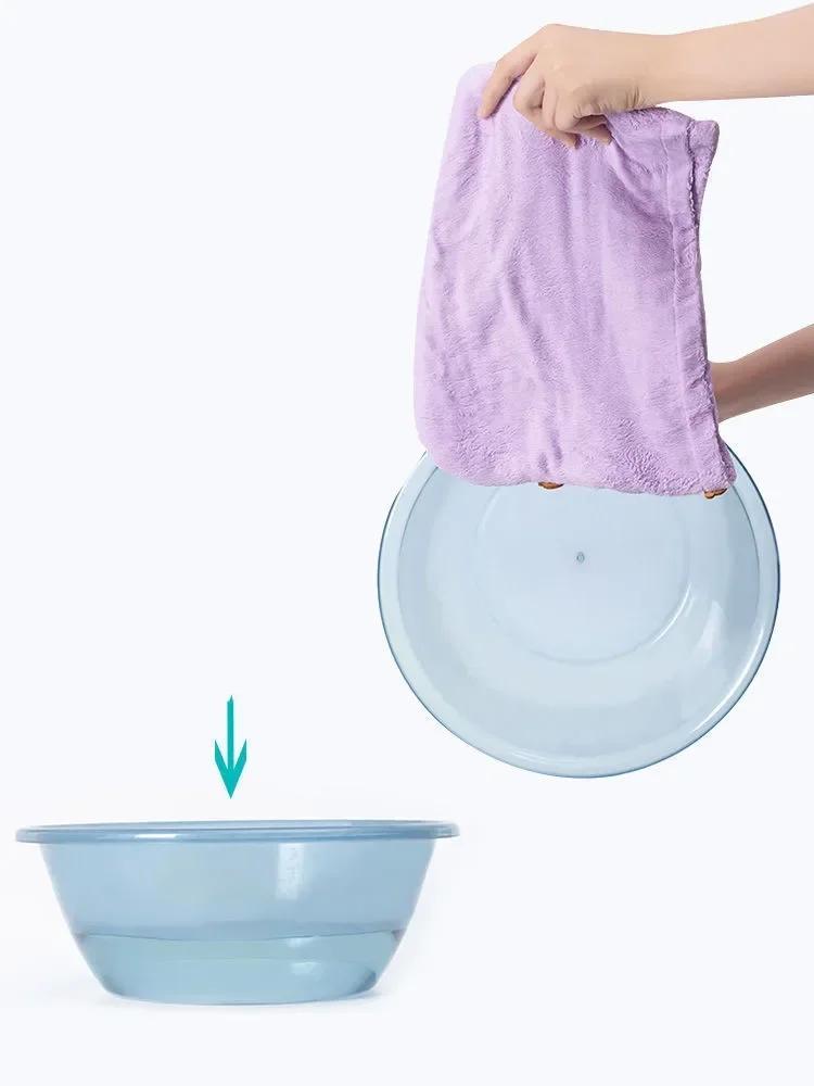 Товары Покупки Полотенце для волос из микрофибры Шапочка для волос с пуговицей Женские аксессуары для ванной комнаты Быстросохнущий халат Домашний текстиль