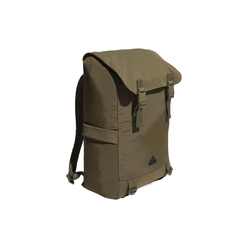 Adidas Brand Logo Recycled Polyester Woven Fabric Backpack Unisex Backpack Green IK7298