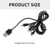 6-в-1 USB 2.0 Type A на 6 USB 5-контактный папа Адаптер-шнур USB на USB 5-контактный Зарядный кабель Эффективный 50 см