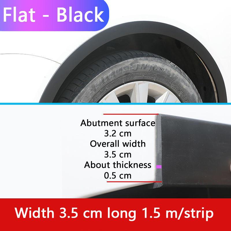 1,5 м универсальная автомобильная уплотнительная полоса из ПВХ, расширители крыльев, арки, расширитель крыла, авто брызговик, колесо, бровь, защита от столкновений, брызговик