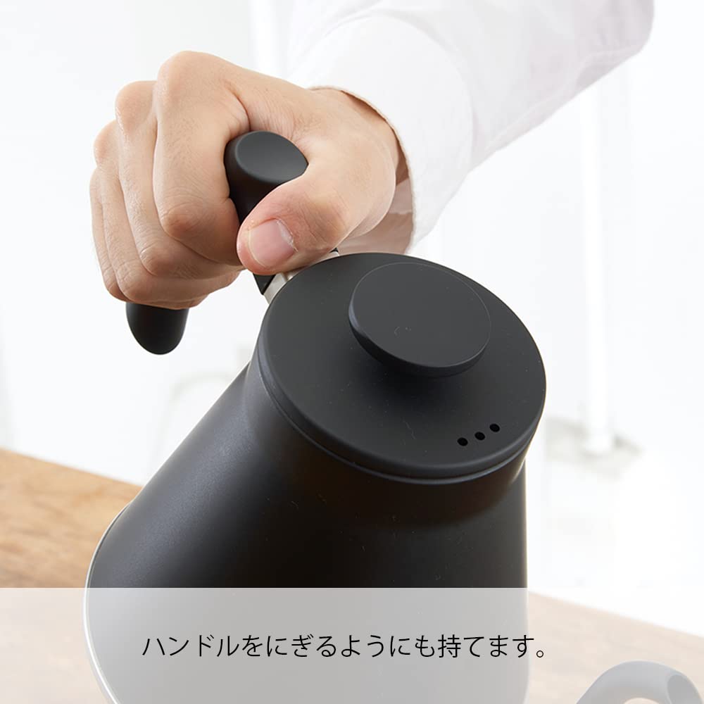 Чайник капельный HARIO V60, совместимый с газом, практичный, 800 мл, серебристый, сделан в Японии, подарочный подарок Fire/IH VKF-120-HSV